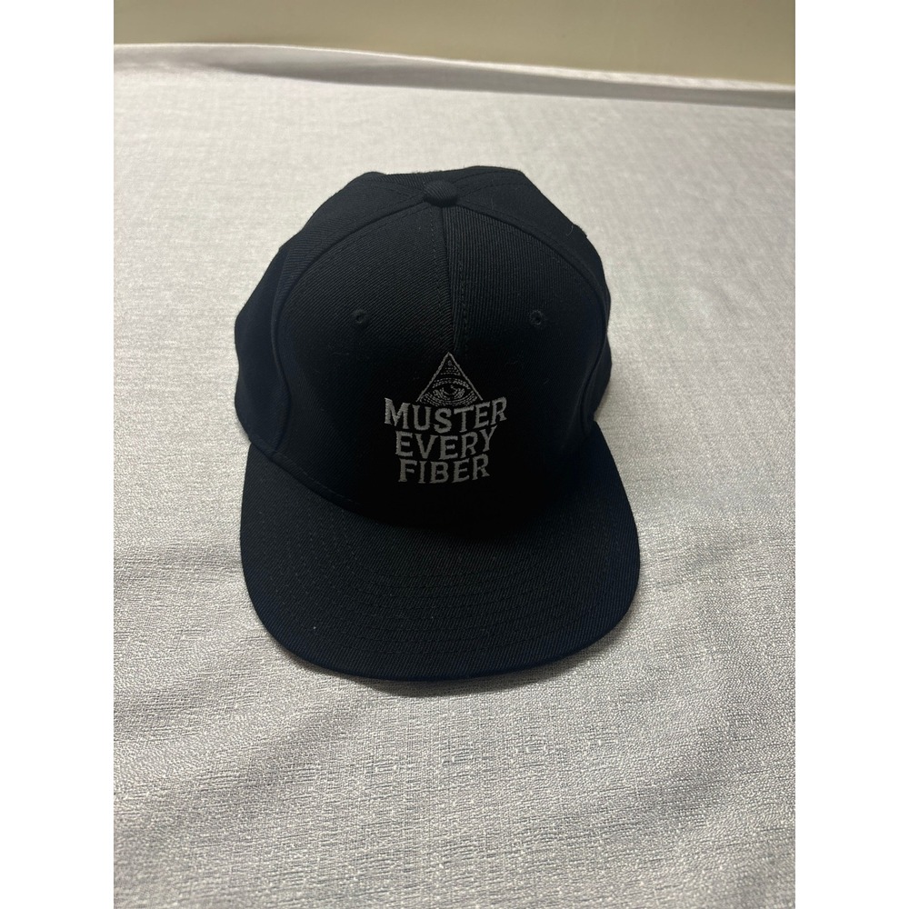 Black Snapback Hat Muster Every Fiber Eye of Providence Graphic Cap Men